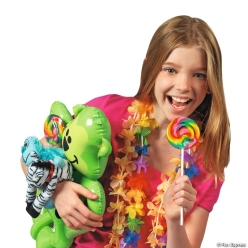 Jumbo Cherry Swirl Carnival Lollipops 12pk